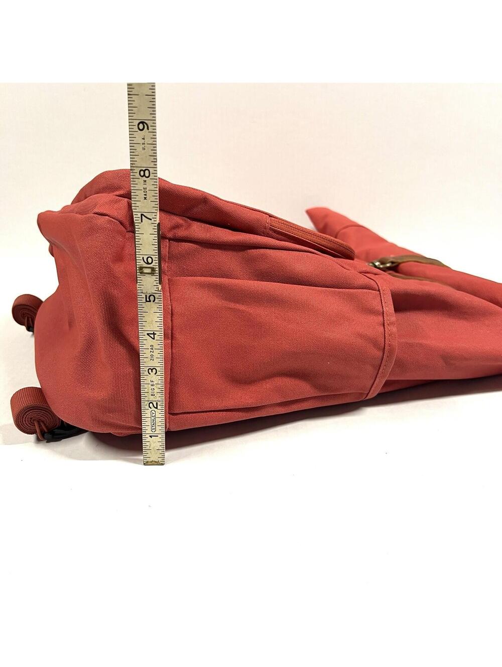 Timberland Roll Top Backpack Salesman Sample Burnt Red Orange Rare Bag - Picture 10 of 15